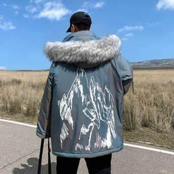 【M-5XL】人気アイテム フェイクファー フード付き 暖かい 冬 防風 メンズ 中綿コート
